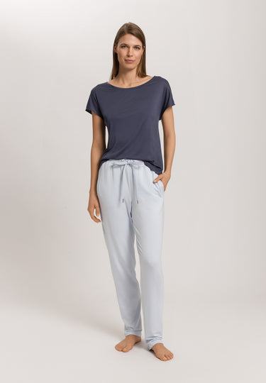 Sleep And Lounge Short Sleeve Shirt | Smoky Blue 79391-1534